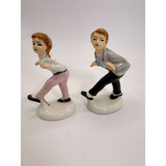Vtg J. L. Co. Teens Dancing Sock Hop Dance Figurines - Picture 1 of 11